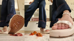 【南瓜汤】极品嫩脚平底凉鞋踩金鱼-97LZTD-8345415717184