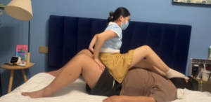 【睹物丝拍】安妮制服踩踢猥琐店长-97LZTD-8345415717422