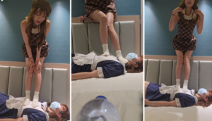 【LL77】棉袜裸足踩踏喂食女仆-97LZTDGXFC-000003132703278