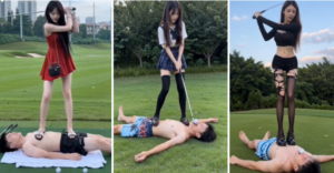 【段子先生】 美女的高尔夫球游戏-97LZTDGXFC-000003132703381