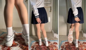 萌棠 麦昆板鞋金鱼画-97LZTDGXFC-00000313270702