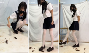 【灵ling】灵欢白丝水手服小皮鞋虐踩一群小龙虾-97LZTDGXFC-00000313272841
