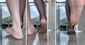Tina公主玻璃上踩小鱼，桌上视角-97LZTDGXFC-00000313273056