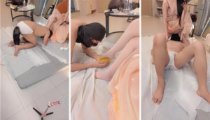 【小羊】脚踩喂食-拴狗链挑逗-97LZTDGXFC-00000313273271