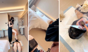 【欣怡】长裙女神胯下辱-涂鸦羞辱-97LZTDGXFC-000003132733083