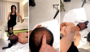 【伊潼】鞋跟插嘴-品尝酸臭黑丝脚-97LZTDGXFC-00000313273318835