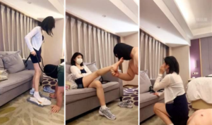【童瑶】脏鞋白袜脚喂食-踩踏-97LZTDGXFC-00000313273318891