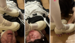 【喵咔】踩到流眼泪丨残忍踩头踩脖踩手近视角 玛丽珍皮鞋重度踩头踩手-97LZTDGXFC-00000313273319254